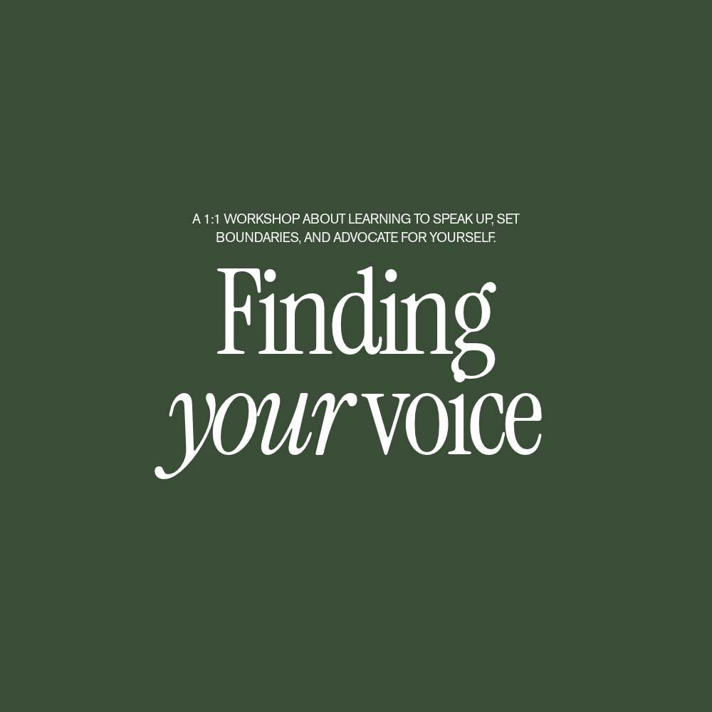 Finding Your Voice