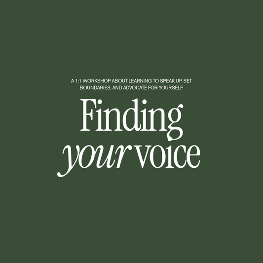 Finding Your Voice